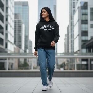 Brooklyn New York Graphic Hoodie – Gildan‎ Heavy Blend